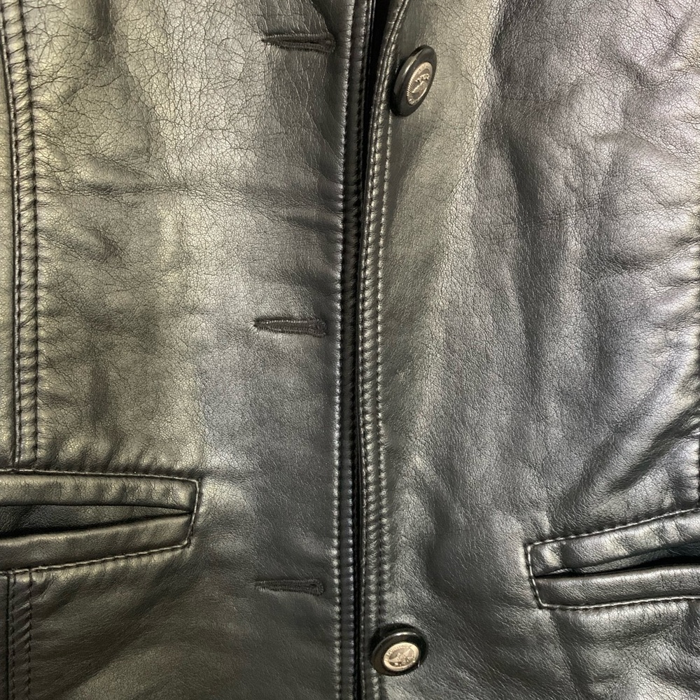 Reportage R.G.A. Italy Black Leather Jacket - Picture 3 of 8